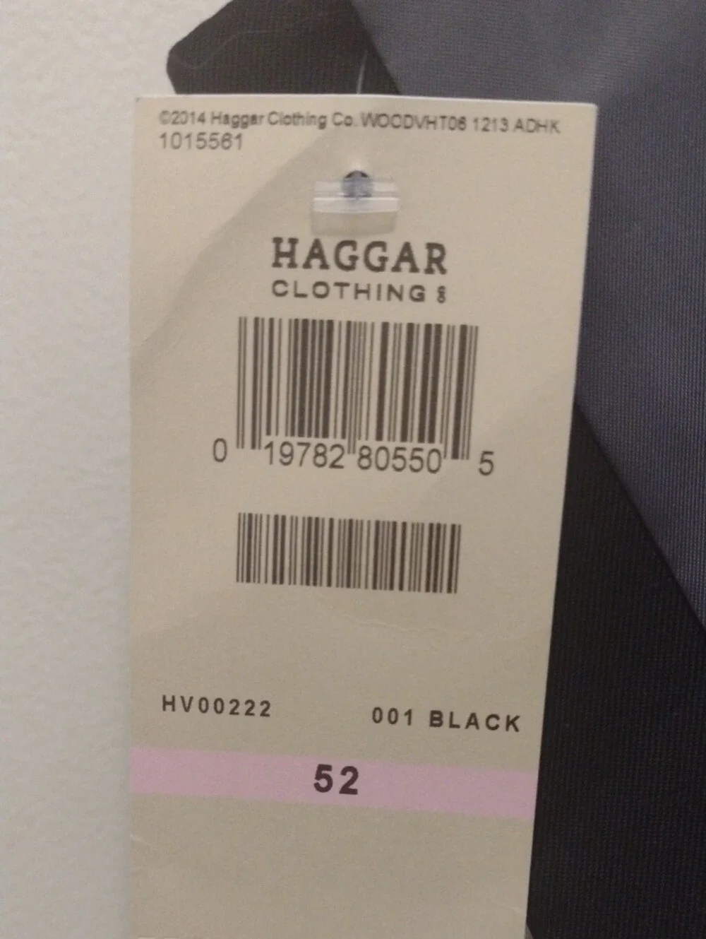 Haggar Men's Black Dress Vest with Gray Lining (J1295)